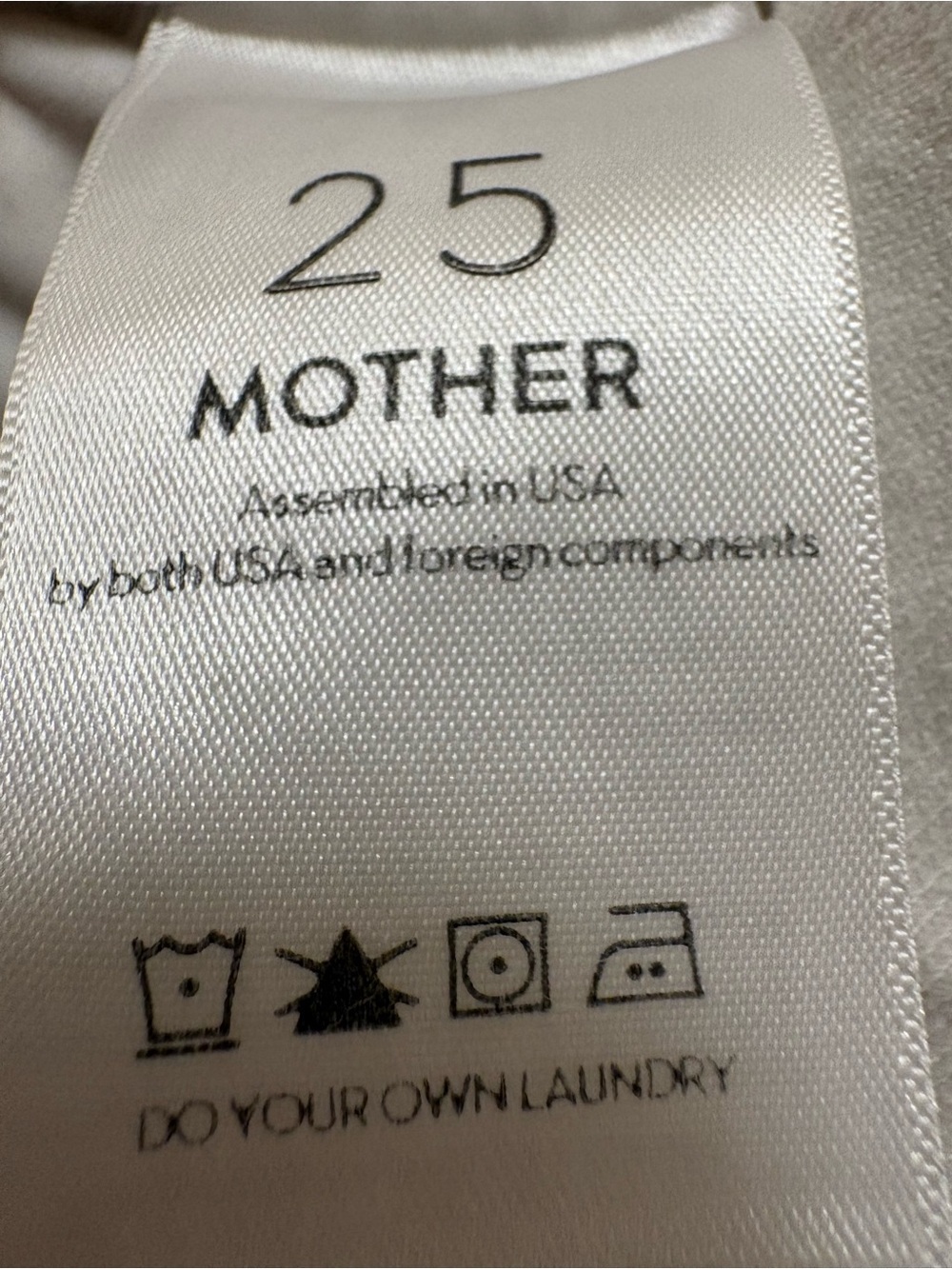 MOTHER The Looker Ankle Fray Jeans Glass Slipper White Raw Hem Skinny Size 25 - Picture 4 of 16